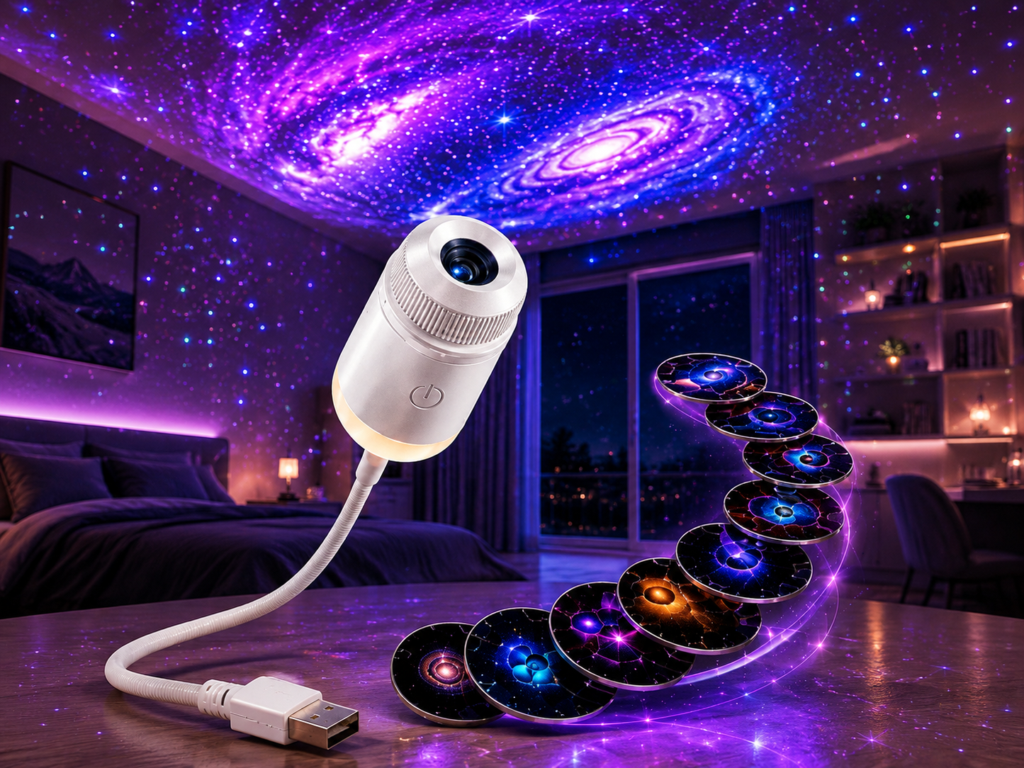 Galaxy Starry Sky Night Light Projector